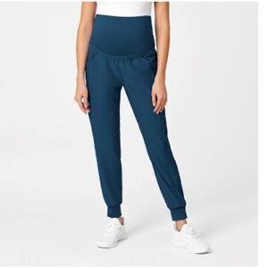 Wink Maternity Jogger Scrub Pant In Blue
